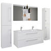 BADEZIMMER 5-teilig  in 178 cm  - Alufarben/Weiß, MODERN, Keramik/Holzwerkstoff (178cm) - MID.YOU