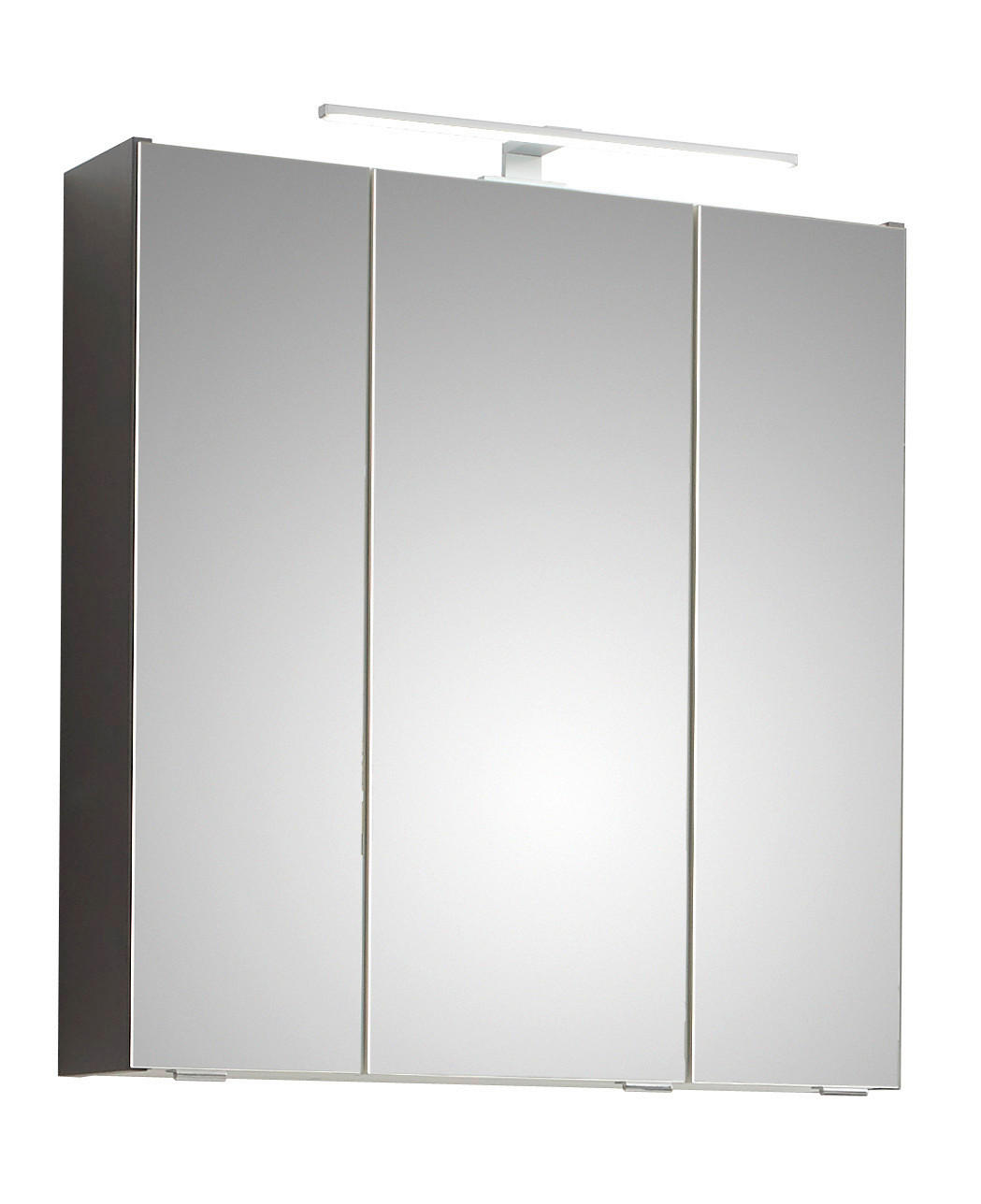 SPIEGELSCHRANK 65/70/16 cm  - Chromfarben/Dunkelgrau, Basics, Glas/Holzwerkstoff (65/70/16cm) - Pelipal