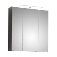 SPIEGELSCHRANK 65/70/16 cm  - Chromfarben/Dunkelgrau, Basics, Glas/Holzwerkstoff (65/70/16cm) - Pelipal