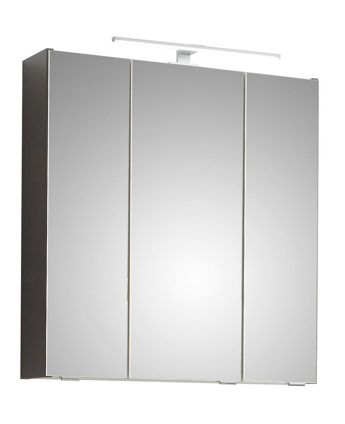 SPIEGELSCHRANK 65/70/16 cm  - Chromfarben/Dunkelgrau, Basics, Glas/Holzwerkstoff (65/70/16cm) - Pelipal