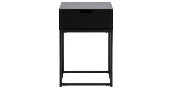 NACHTSCHRANK 40/61,5/30 cm  - Schwarz, Design, Holzwerkstoff/Metall (40/61,5/30cm) - Carryhome