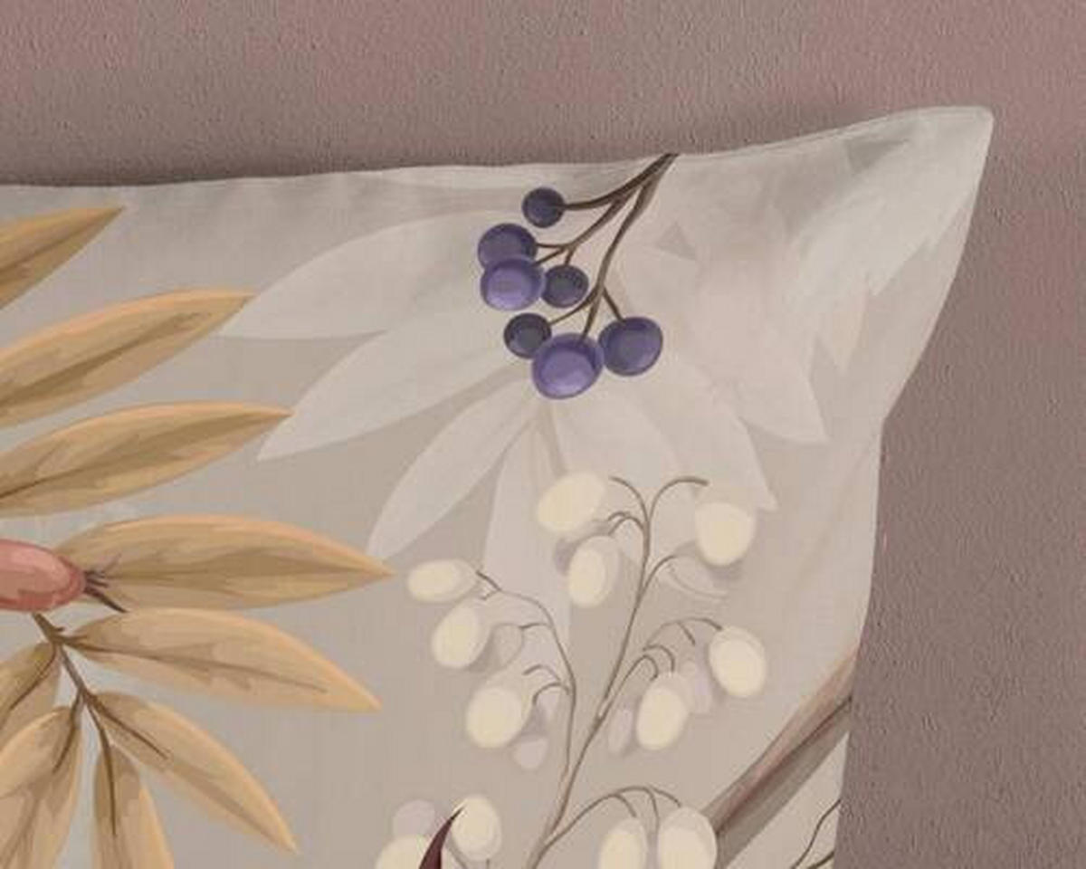 WENDEBETTWÄSCHE Otso Renforcé 155/220 cm  - Taupe/Braun, Natur, Textil (155/220cm)