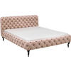 POLSTERBETT Ecru 180/200 cm  - Ecru/Schwarz, Design, Holz/Textil (180/200cm) - Kare-Design