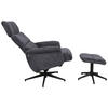 RELAXSESSELSET Webstoff    - Schwarz/Dunkelblau, Design, Textil/Metall (74/106-96/72-101cm) - Carryhome