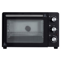 MINIBACKOFEN  - Schwarz, Basics, Kunststoff/Metall (55/37/44cm)
