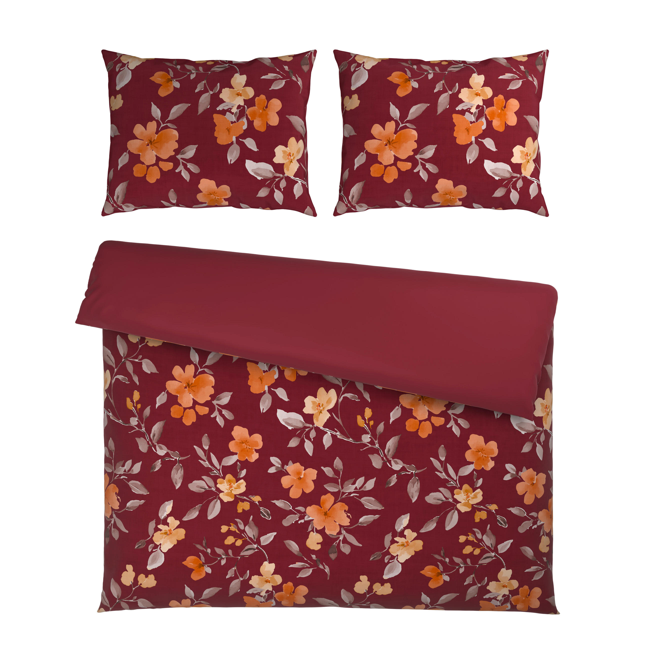 POSTELJINA SA DVA LICA Mavie 200/200 cm saten crvena  - crvena, Konvencionalno, tekstil (200/200cm) - Novel