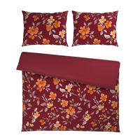 POSTELJINA SA DVA LICA Mavie 200/200 cm saten crvena  - crvena, Konvencionalno, tekstil (200/200cm) - Novel