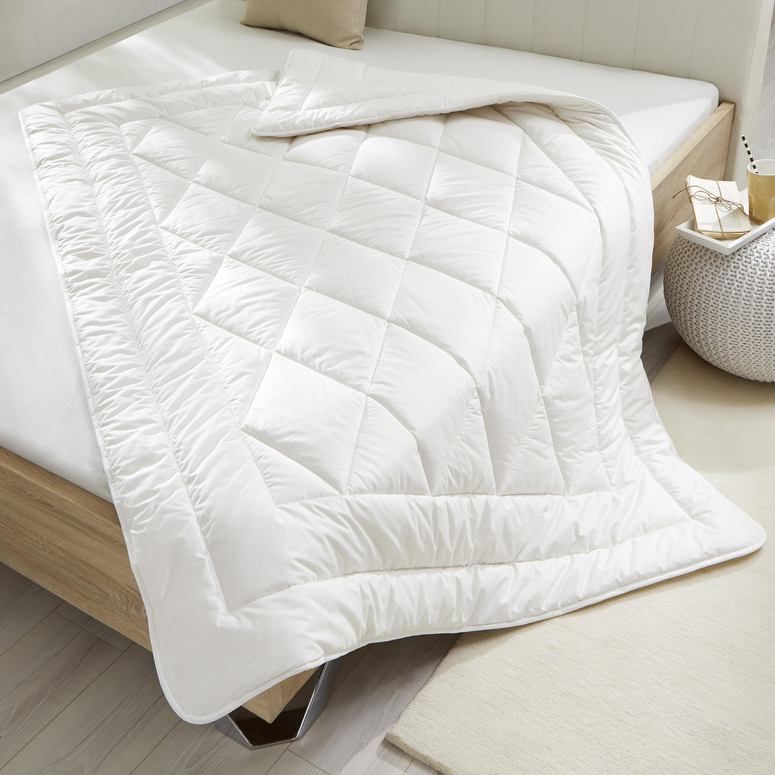 GANZJAHRESDECKE Cosicotton Uno 135/200 cm - Creme, Basics, Naturmaterialien/Textil (135/200cm) - Billerbeck