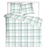 ÁGYNEMŰHUZAT-GARNITÚRA  - világoskék/világoszöld, Basics, textil (140cm) - MISTRAL