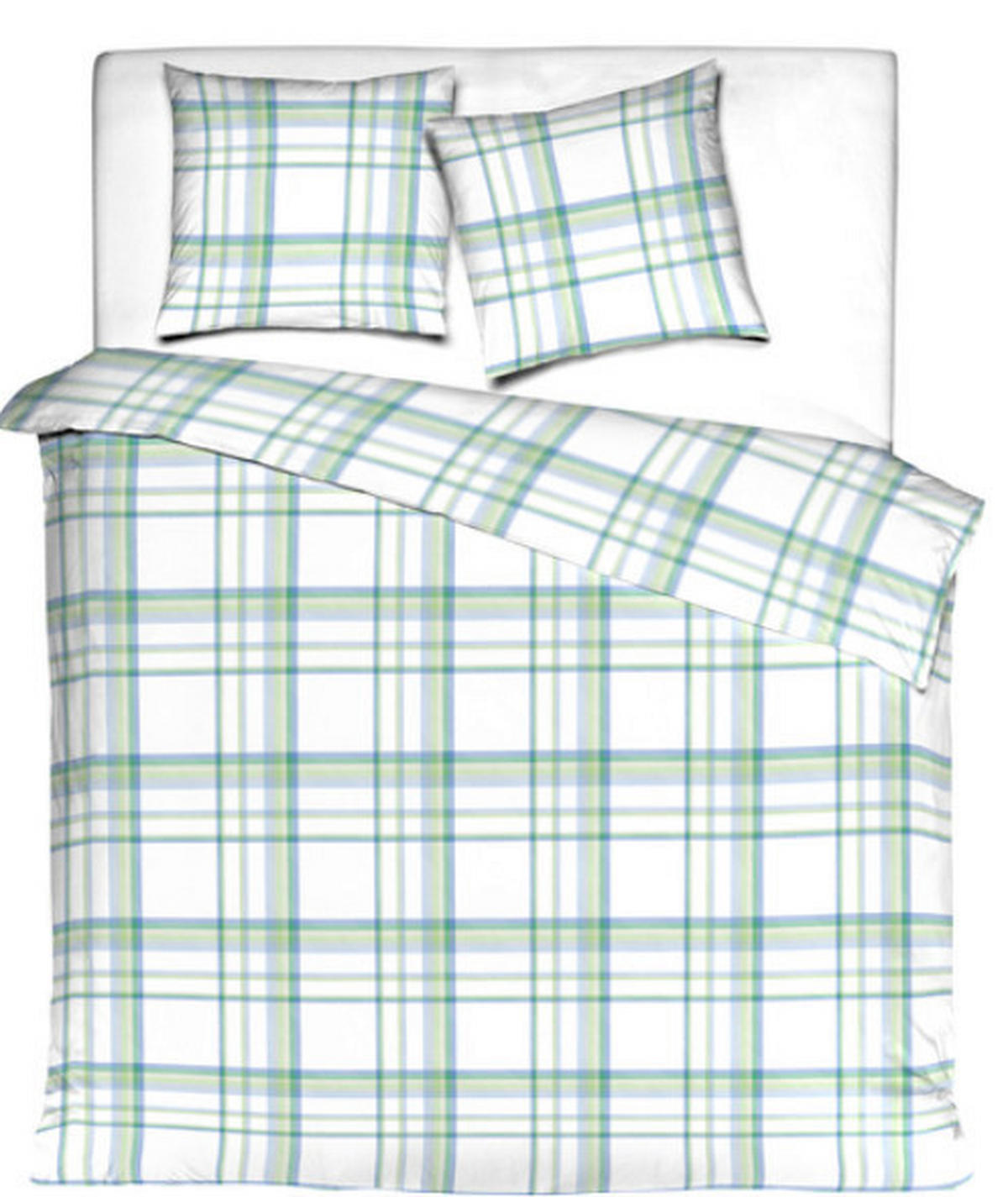 ÁGYNEMŰHUZAT-GARNITÚRA  - világoskék/világoszöld, Basics, textil (140cm) - MISTRAL