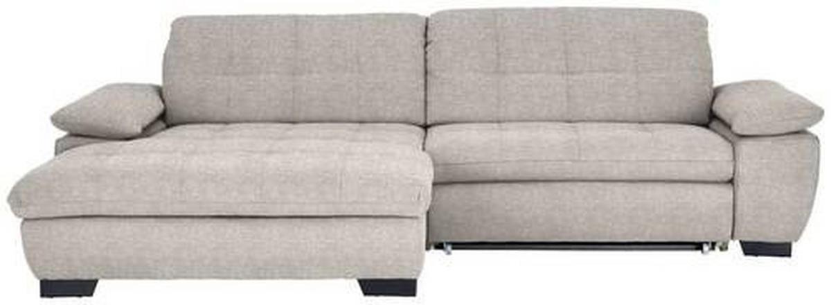 ECKSOFA in Webstoff Beige  - Beige/Schwarz, Design, Textil/Metall (180/265cm) - Carryhome