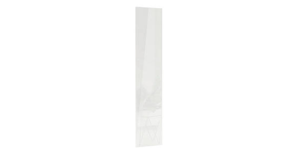 HOCHGLANZTÜR 45,4/203/1,8 cm Weiß Hochglanz - Weiß Hochglanz, KONVENTIONELL, Holzwerkstoff (45,4/203/1,8cm) - Hom`in