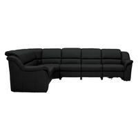 ECKSOFA  in Echtleder Schwarz  260/324 cm  - Schwarz, KONVENTIONELL, Leder/Kunststoff (260/324cm) - Cantus