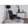 RELAXSESSELSET Lederlook (vegan)    - Schwarz, Design, Textil/Metall (77/104.5/82cm) - Livetastic
