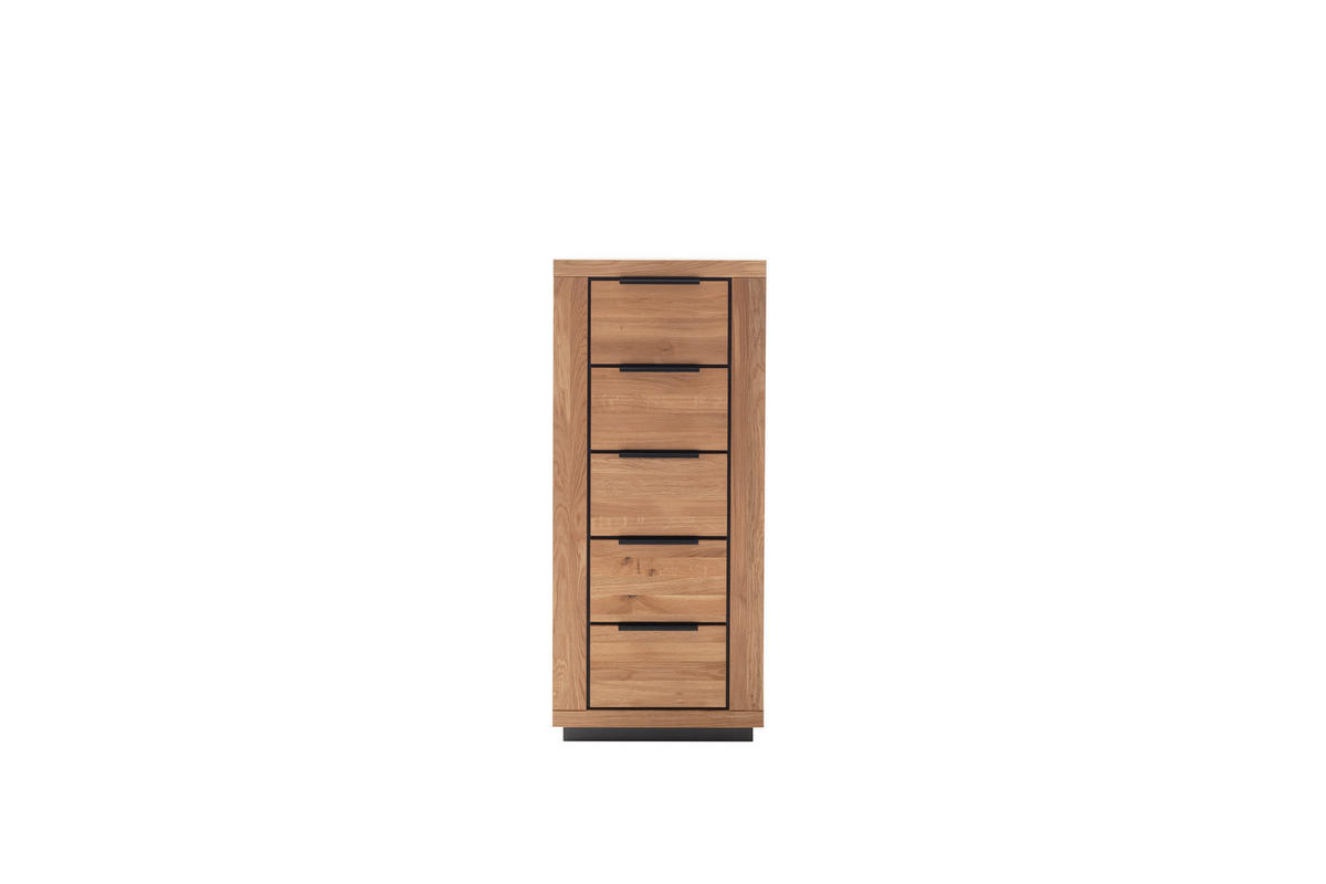 KOMMODE  in 62/142/40 cm  - Wildeiche/Schwarz, Design, Holz/Holzwerkstoff (62/142/40cm) - MID.YOU