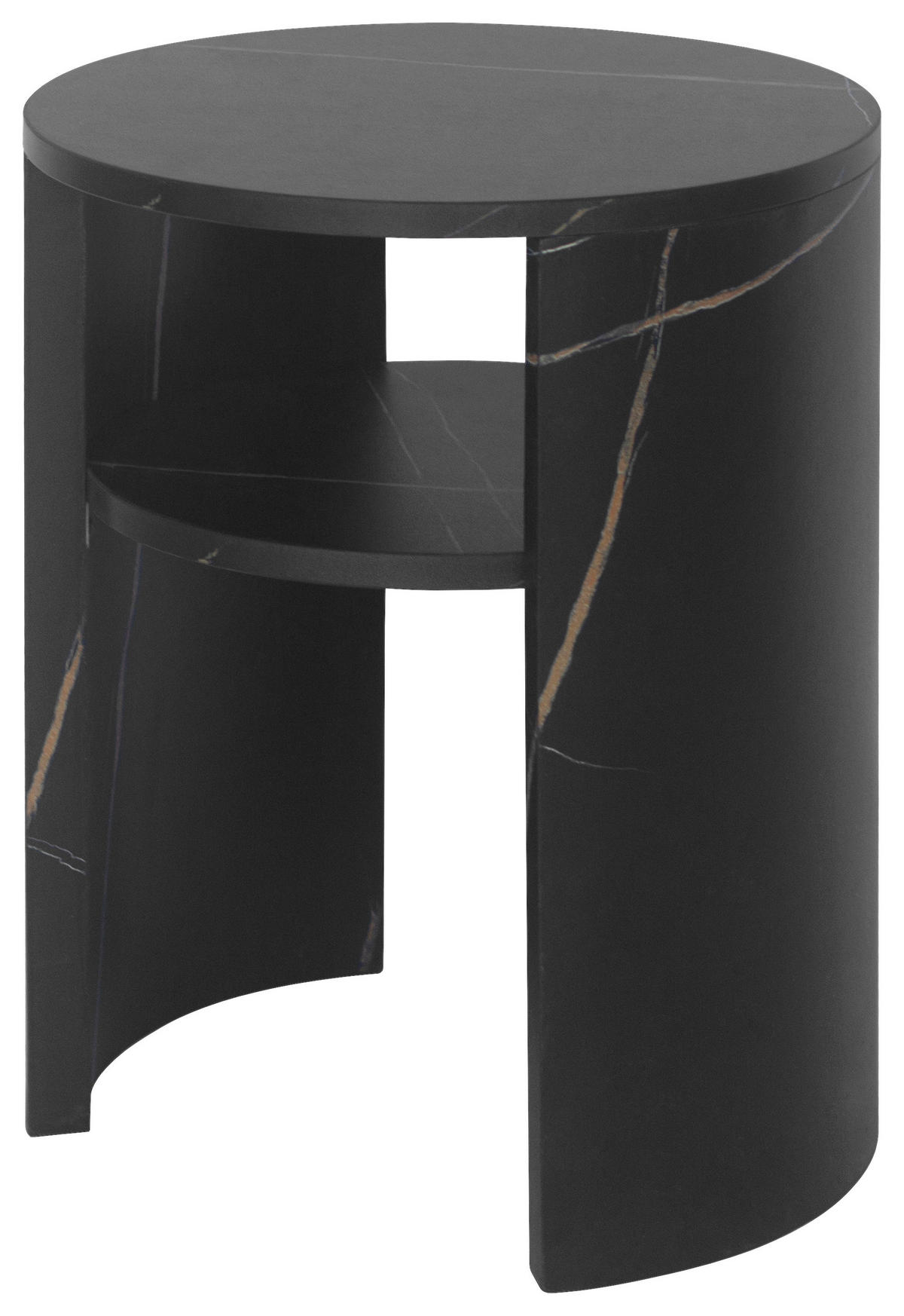 POMOĆNI STOLIĆ crna  drvni materijal   - crna, Trend, drvni materijal (35/45/35cm)