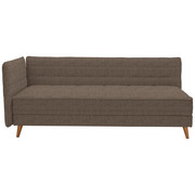 LIEGE in Textil Braun - Braun, MODERN, Holz/Textil (210/84/130cm) - Joka