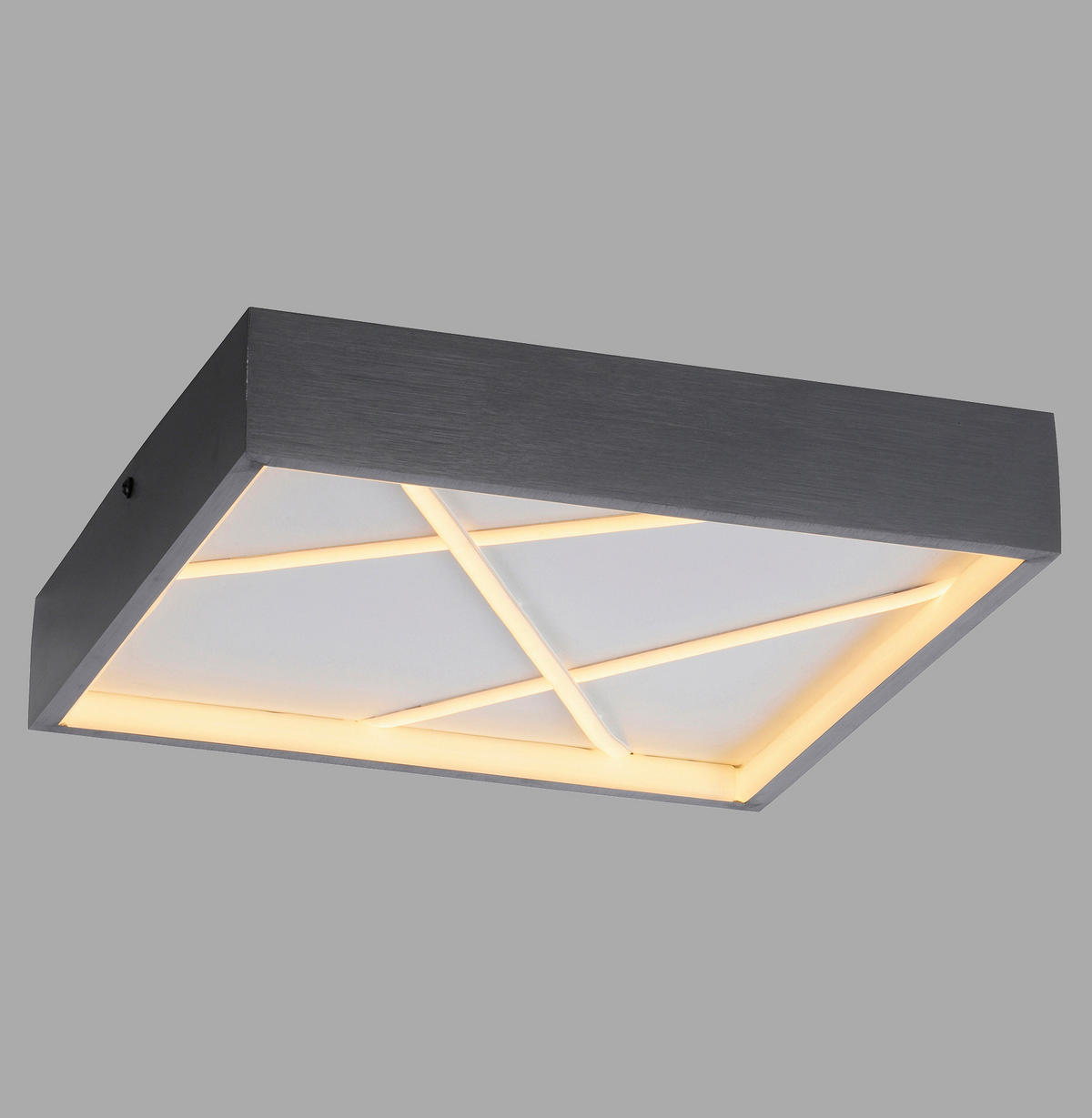 PLAFONIERĂ CU LED - negru, Design, plastic/metal (30/30/4,5cm)