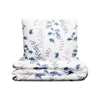 BETTWÄSCHE 140/200 cm  - Blau/Weiß, Design, Textil (140/200cm) - Grund