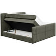 BOXSPRINGBETT 180/200 cm  in Dunkelgrau  - Dunkelgrau, KONVENTIONELL, Textil (180/200cm) - Carryhome