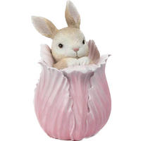 DEKOHASE - Pink/Braun, LIFESTYLE, Kunststoff (7,5/12,9/7,8cm)