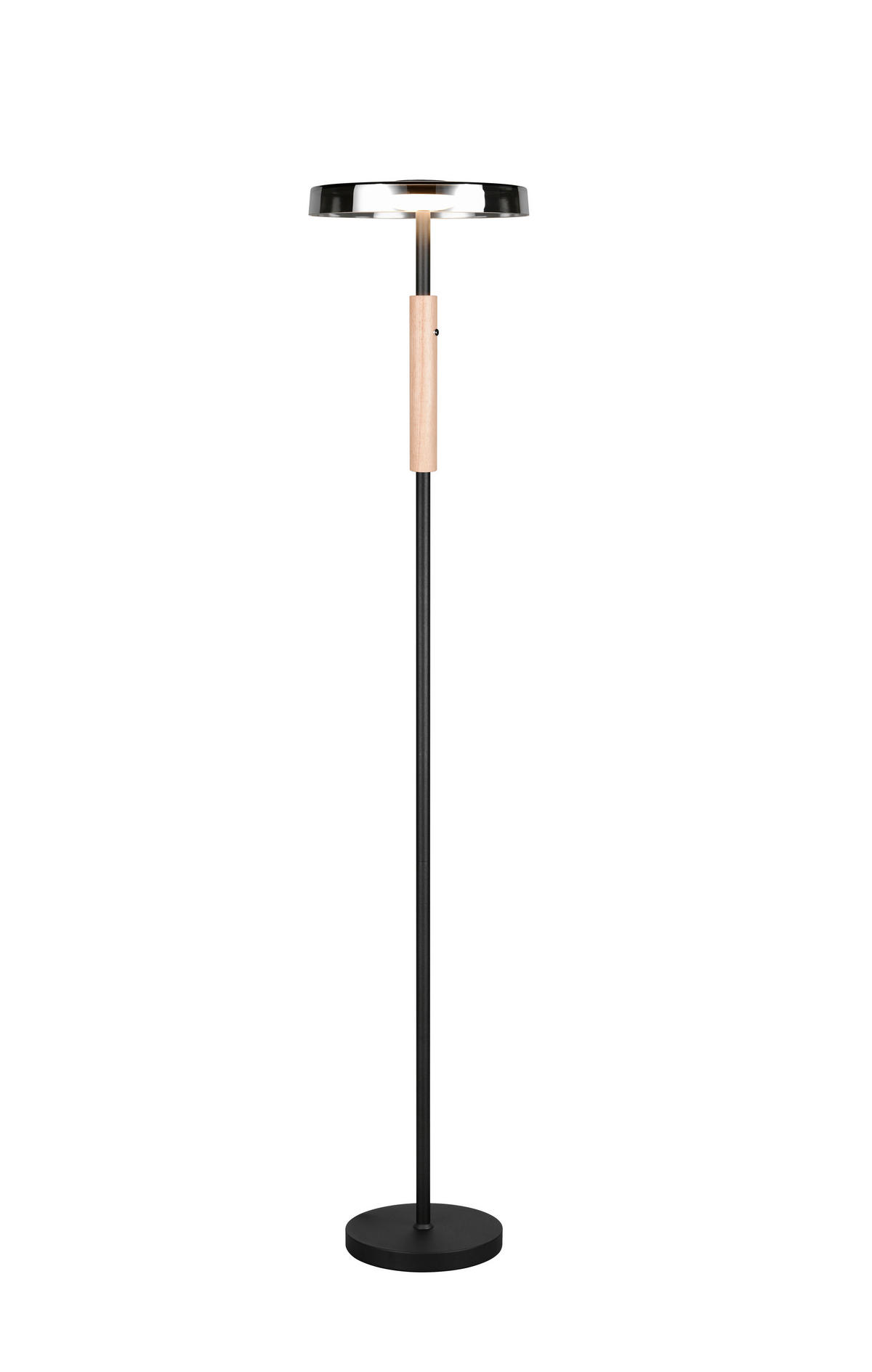 LED-STEHLEUCHTE 33/160 cm    - Braun/Weiß, Design, Glas/Metall (33/160cm) - Trio Leuchten