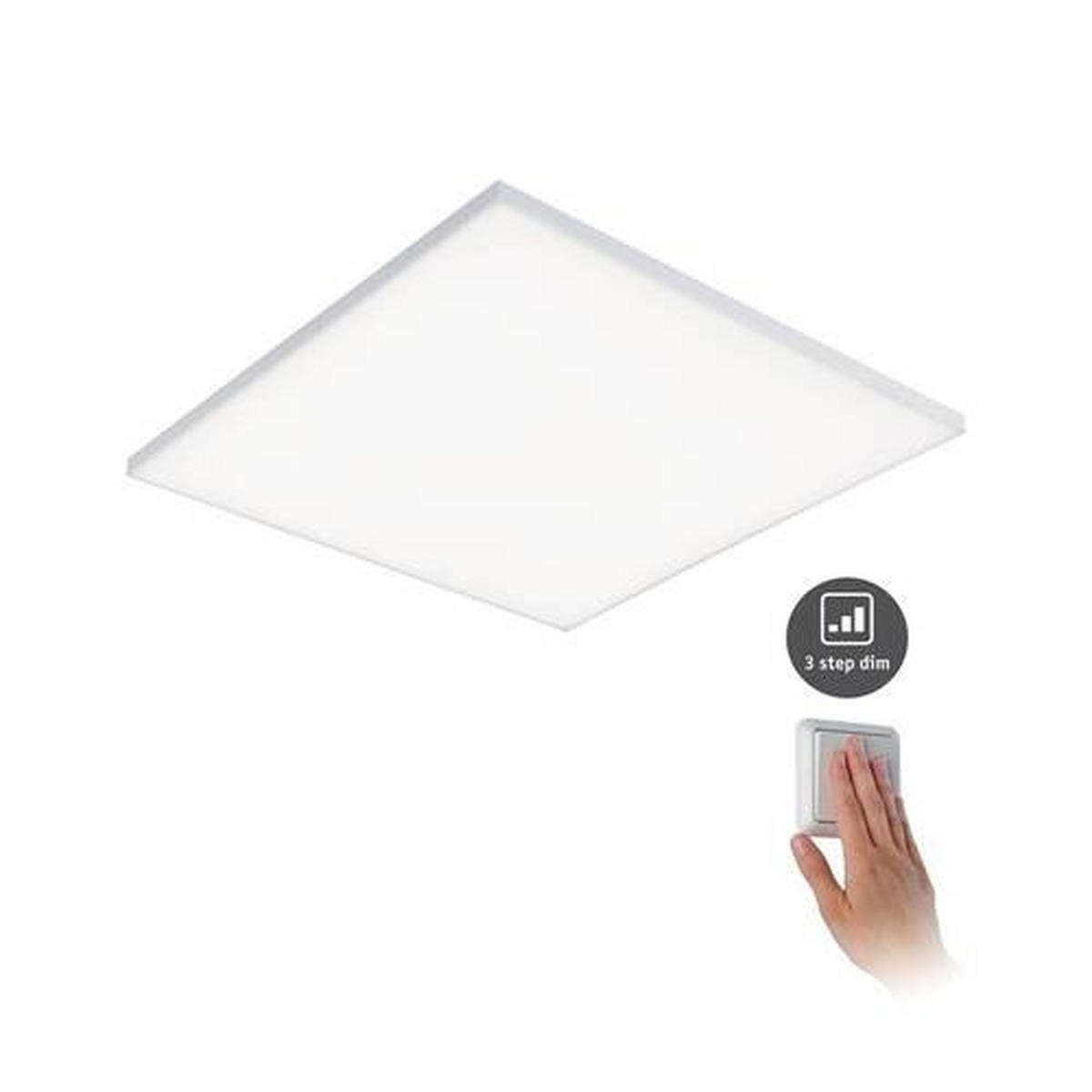 LED-PANEEL  - Weiß, Basics, Metall (59,5/5,0/59,5cm) - Paulmann