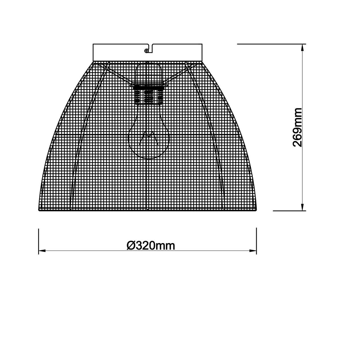 DECKENLEUCHTE  32/25 cm    - Schwarz/Naturfarben, Konventionell, Textil/Metall (32/25cm) - Brilliant
