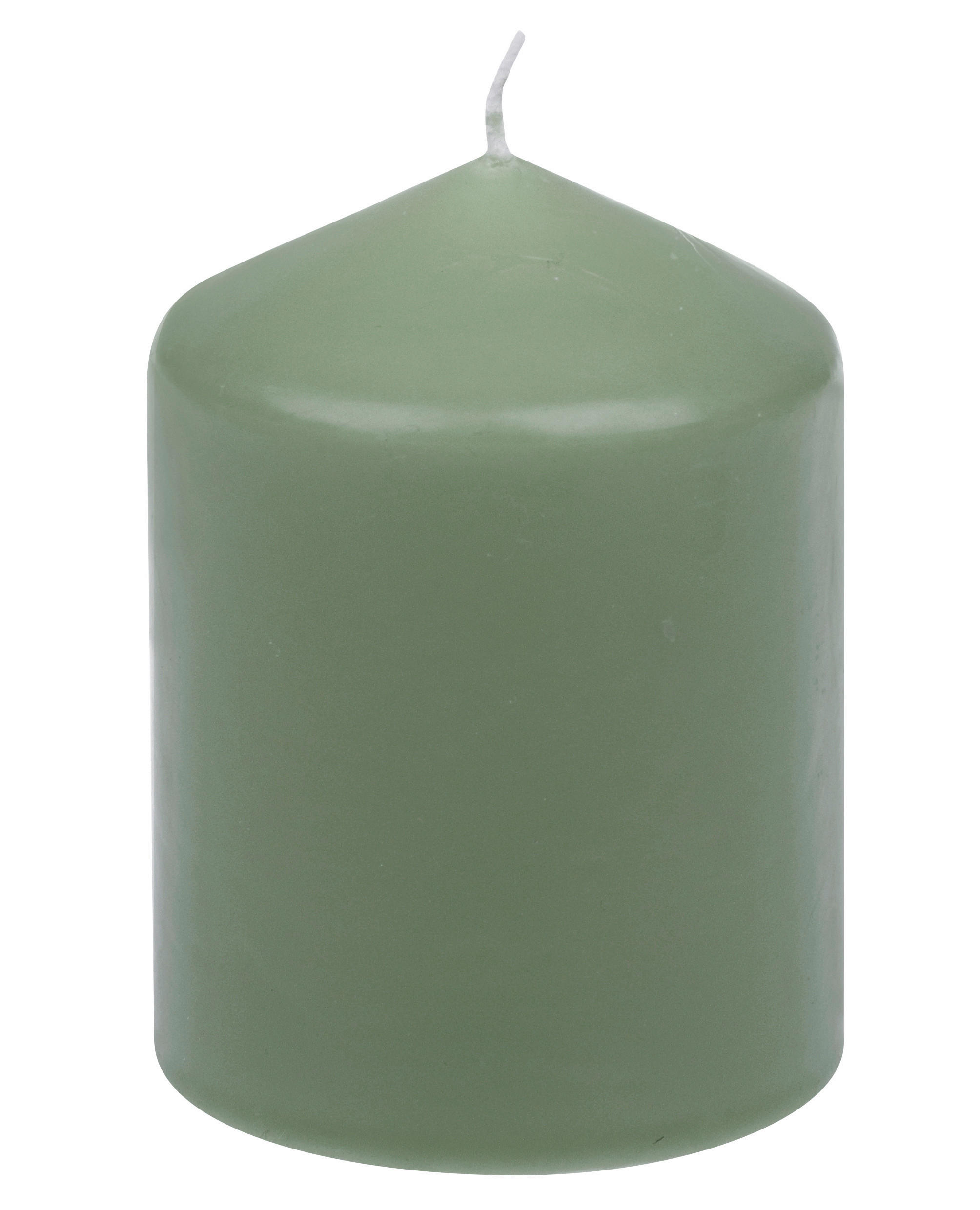 KERZE - Salbeigrün, Basics, Paraffin (7,7/10,0cm) - Steinhart