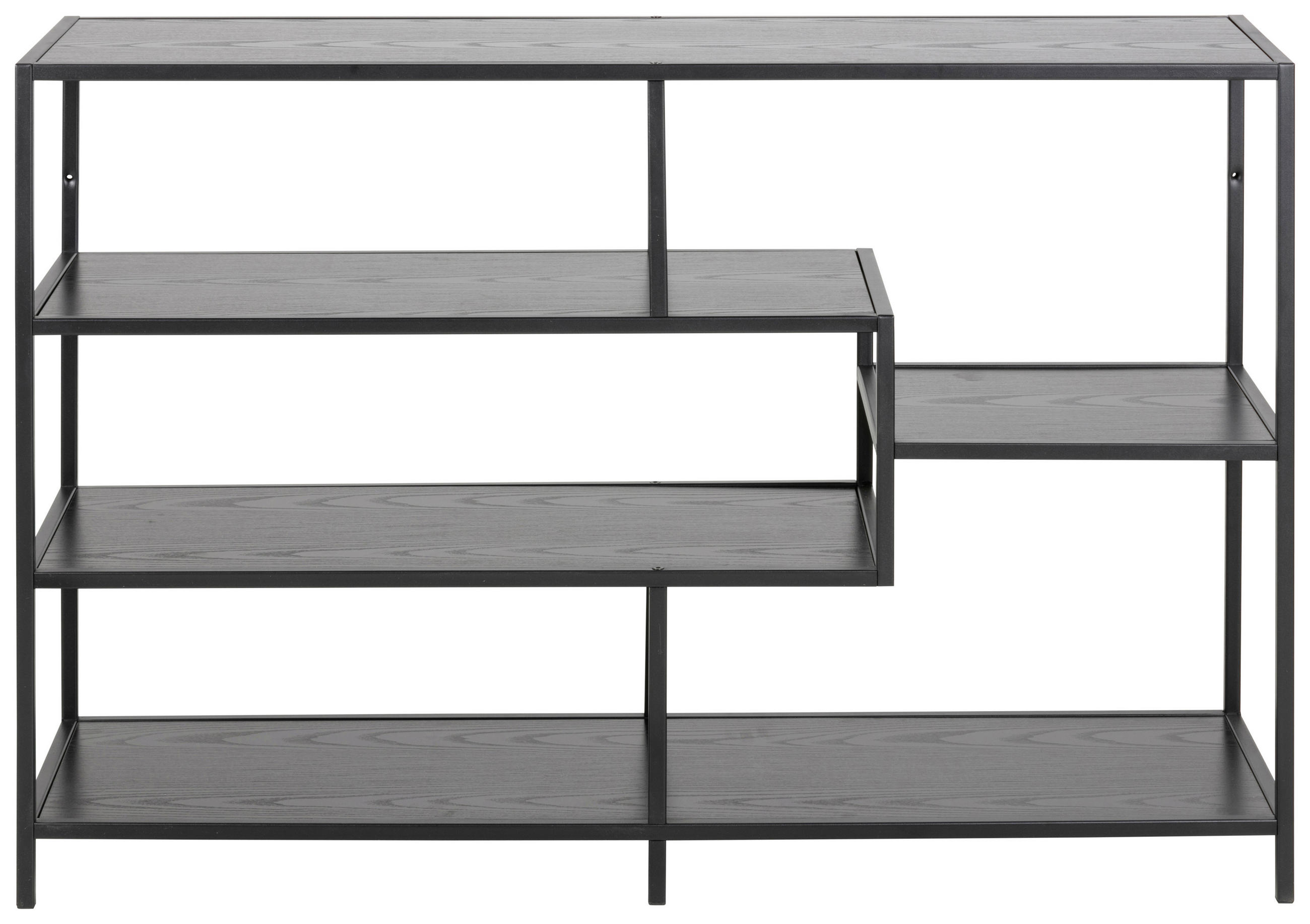 OTVORENA POLICA crna  - crna, Trendi, metal/pločasti materijal (114,0/78,0/35,0cm) - Carryhome
