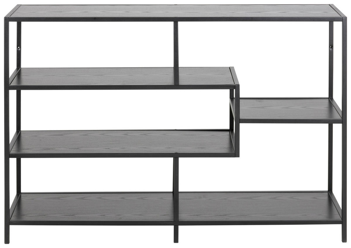 REGAL  114,0/78,0/35,0 cm Schwarz  - Schwarz, Trend, Holzwerkstoff/Metall (114,0/78,0/35,0cm) - Carryhome