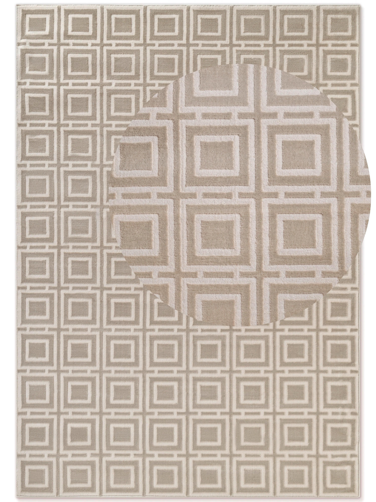 FLACHWEBETEPPICH 120/170 cm Perles Creme  - Creme, Design, Kunststoff (120/170cm) - Elle Decoration
