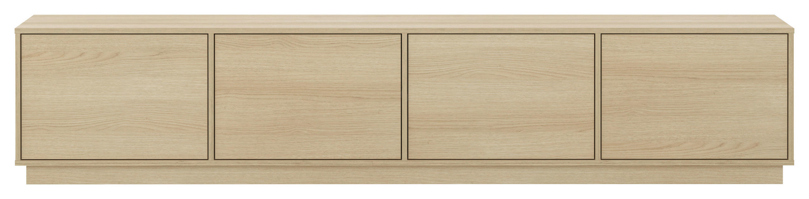 LOWBOARD Japandi  in 220,5/45/39 cm  - Eichefarben, Design, Holzwerkstoff (220,5/45/39cm) - MID.YOU