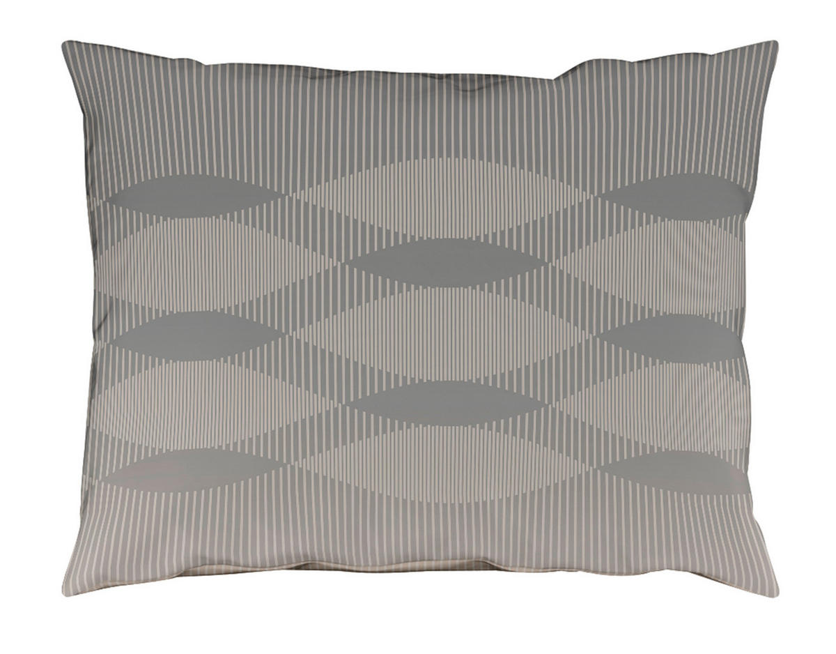 POSTEĽNÁ BIELIZEŇ, makosatén, krémová, sivá, béžová, 140/200 cm  - sivá/krémová, Basics, textil (140/200cm) - Fleuresse