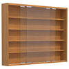 HÄNGEVITRINE  in Buchefarben  - Silberfarben/Buchefarben, MODERN, Glas/Holzwerkstoff (77/60/10cm) - MID.YOU