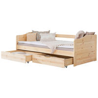 STAURAUMBETT 90/200 cm  in Naturfarben   - Naturfarben, Modern, Holz (90/200cm) - MID.YOU