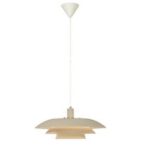 HÄNGLAMPA 45/21/45 cm  - vit/beige, Klassisk, metall (45/21/45cm)