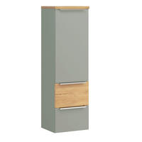 MIDISCHRANK 40/130/35 cm  - Schilfgrün/Wildeiche, Trend, Holzwerkstoff/Metall (40/130/35cm) - Held