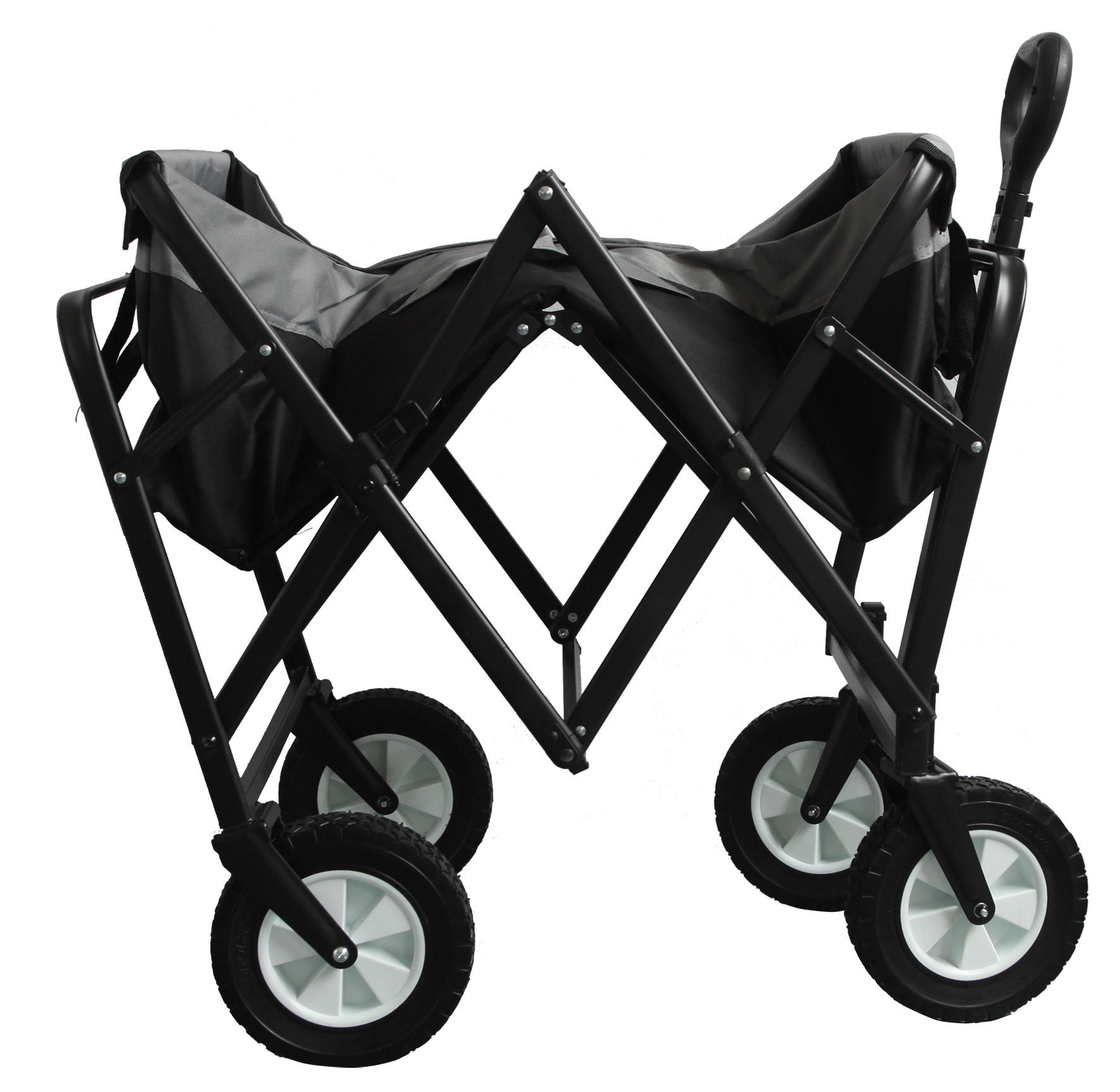 BOLLERWAGEN - Schwarz/Grau, Basics, Kunststoff/Textil (100/50/80cm) - My Baby Lou