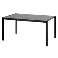 ZÁHRADNÝ STÔL, kov, plast, 150/75/90 cm - tmavosivá, Modern, kov/plast (150/75/90cm)