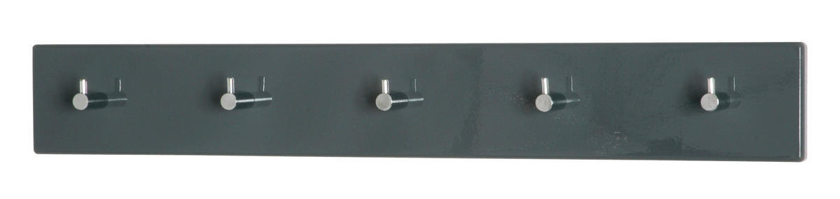 GARDEROBA ZIDNA   siva, boje kroma  metal, drvni materijal  - siva/boje kroma, Design, drvni materijal/metal (57/5/8cm) - Modern Living