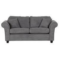2-SITZER-SOFA in Cord Dunkelgrau  - Dunkelgrau/Dunkelbraun, Konventionell, Holz/Textil (190/70/90cm) - home24