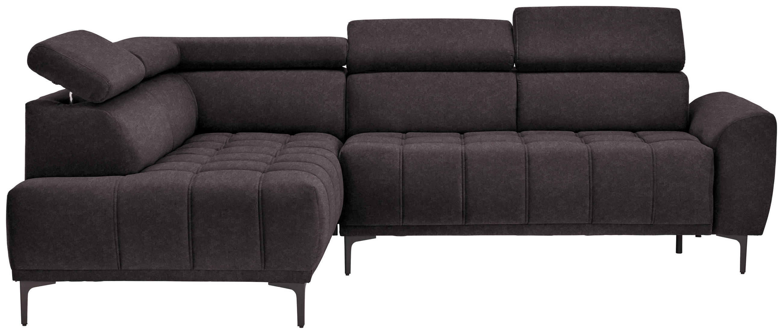Stylife Ecksofa Dunkelbraun 261x191 cm