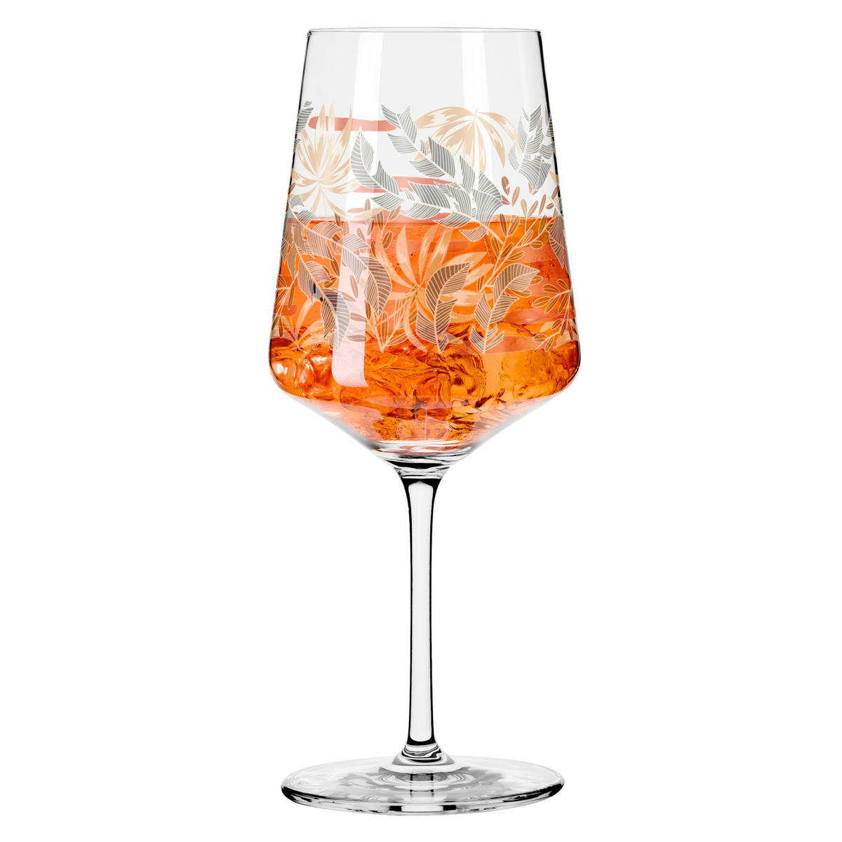 SPRITZERGLAS 544 ml  - Braun/Grün, LIFESTYLE, Glas (9,3/9,3/22,5cm) - Ritzenhoff