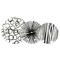 JEDILNI SERVIS  Moon       - črna/bela, Basics, keramika (37/29/21.5cm) - Tognana