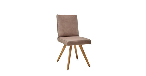 STUHL in Holz, Textil Eichefarben, Hellbraun - Hellbraun/Eichefarben, Design, Holz/Textil (46/94/58cm) - Dieter Knoll