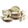 KOMBISERVICE 30-teilig Lumaca  - Olivgrün, Basics, Keramik (60/32/32cm) - Mäser