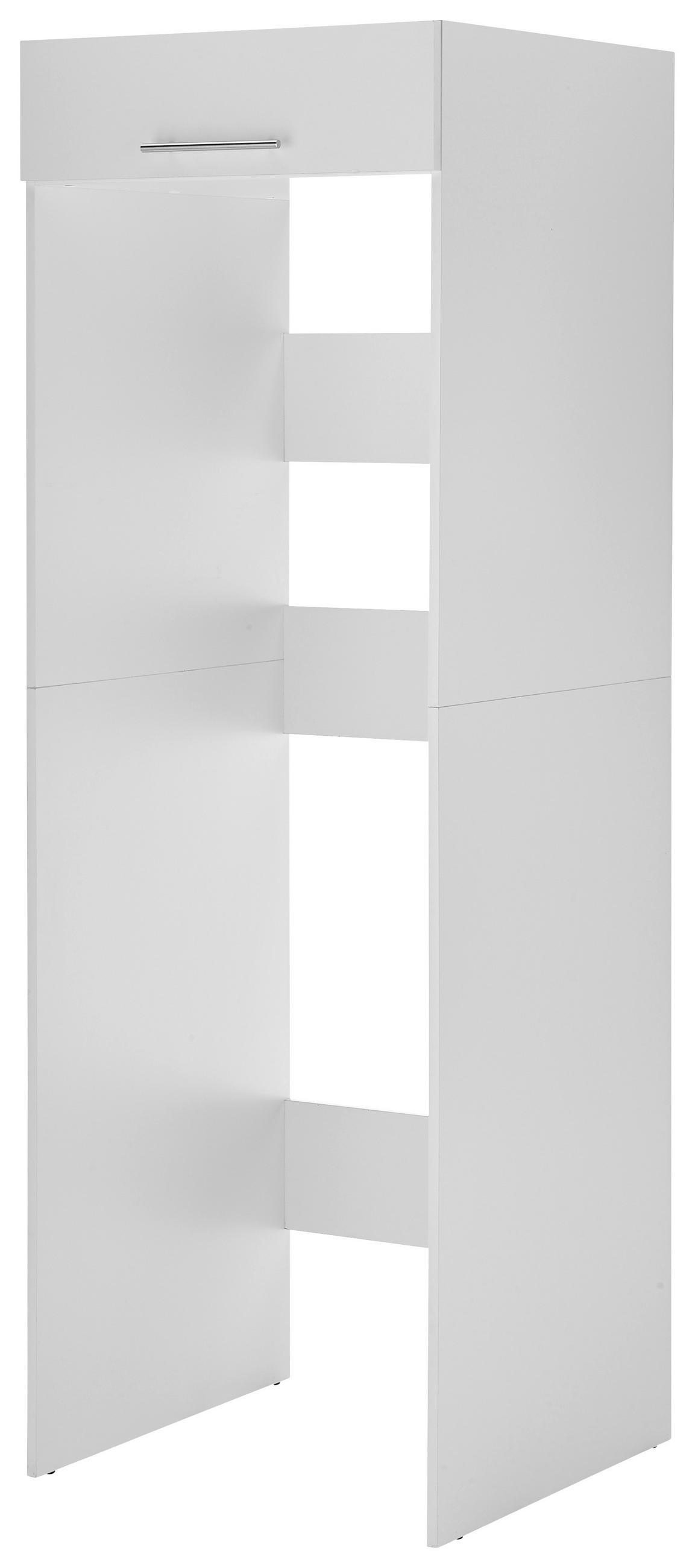 ELEMENT ZA PERILICU RUBLJA   67,4/200/67,6 cm  - bijela/boje oplemenjenog čelika, Konvencionalno, drvni materijal/metal (67,4/200/67,6cm) - Respekta