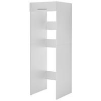 WASCHMASCHINENSCHRANK Clara 67,4/200/67,6 cm  - Weiss/Edelstahlfarben, Konventionell, Holzwerkstoff/Metall (67,4/200/67,6cm) - Respekta