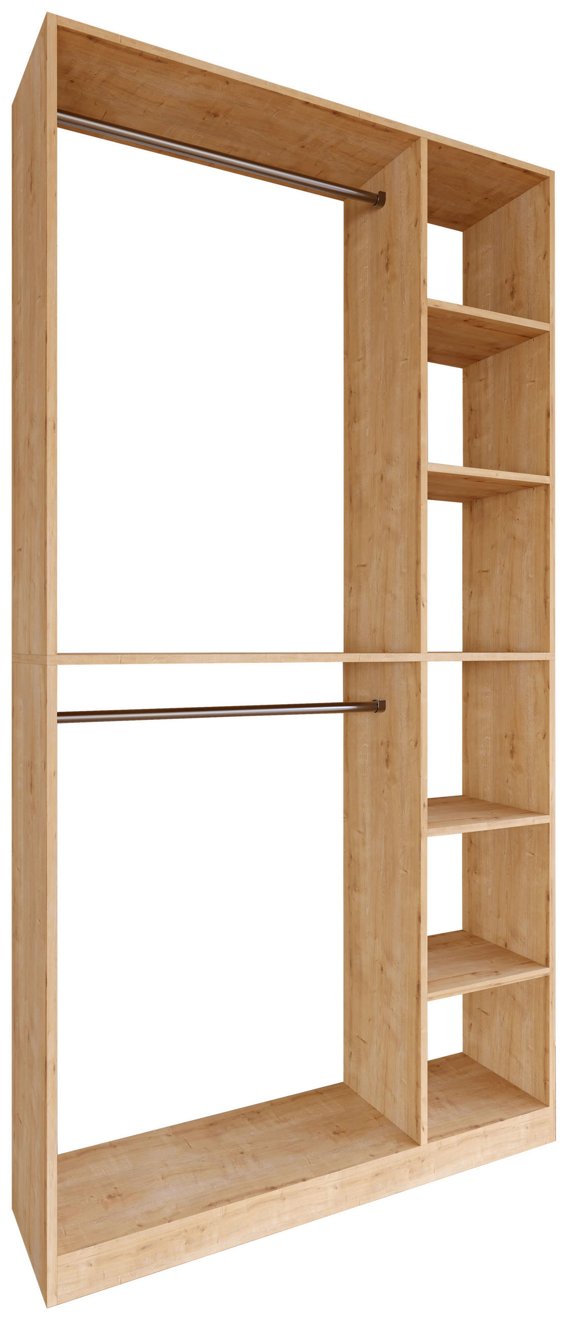 KLEIDERSCHRANK in Honigeiche  - Honigeiche, Design, Holzwerkstoff (110/211/35cm) - MID.YOU
